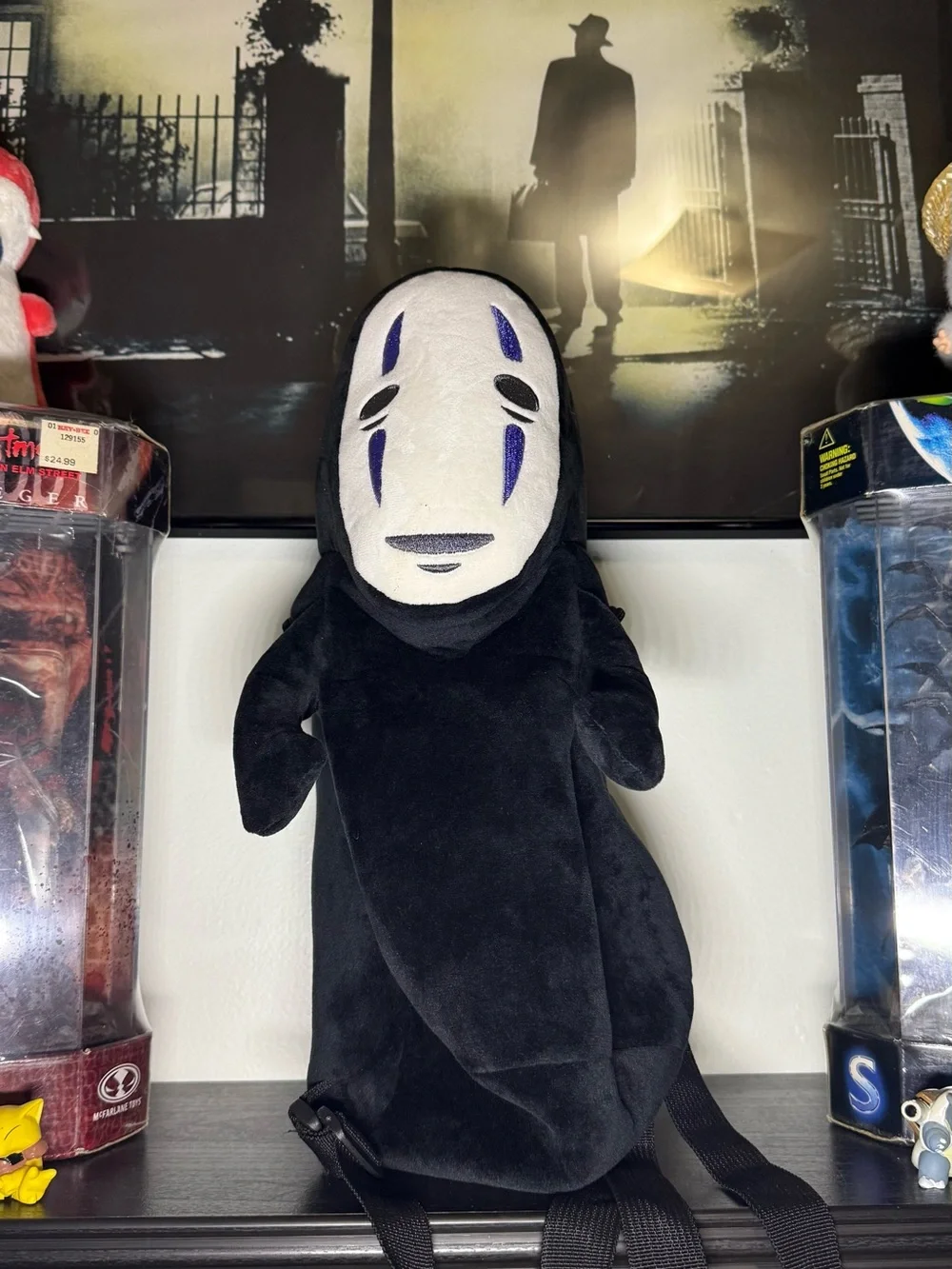 Vintage 2000s Studio Ghibli Spirited Away No - Face Plush Backpack